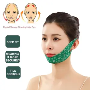 Masker Wajah V Kecil Yang Mengencangkan Seluruh Wajah Untuk Mencegah Kendur Dengan Cepa, Elastis Wajah V Perban Bentuk Pelangsing Nasolabial Pengencang Kendur Pengangkat Menggantung Di Telinga, Mengangkat Dan