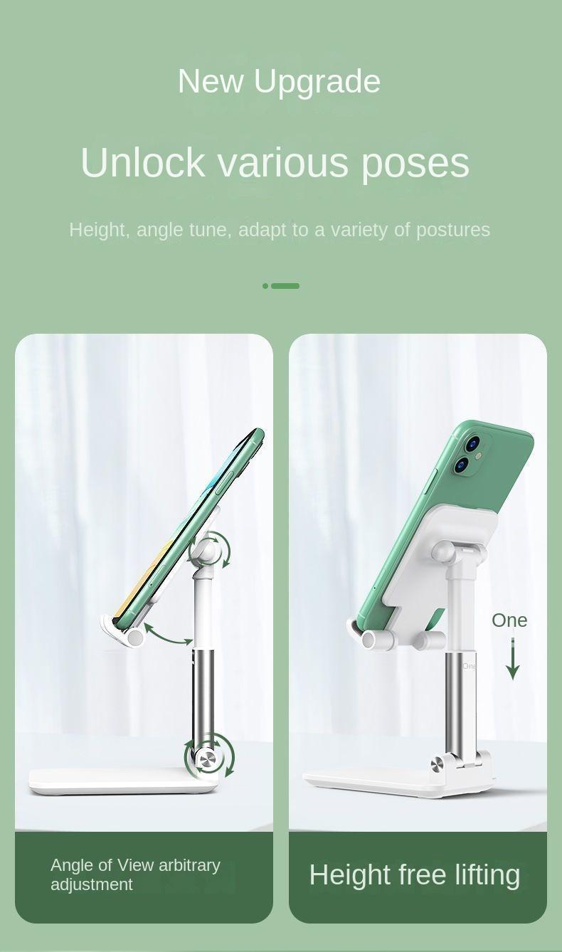 Product Introduction of Giá Chân Đế Điện Thoại Di Động Đa Chức Năng, Nâng Và Gấp, Thích Hợp Cho Máy Tính Để Bàn, Giá Đỡ Hỗ Trợ Phát Sóng Trực Tiếp Và Xem Phim, Thích Hợp Cho Sinh Viên Ký Túc Xá, Kiểu Thông Dụng 5