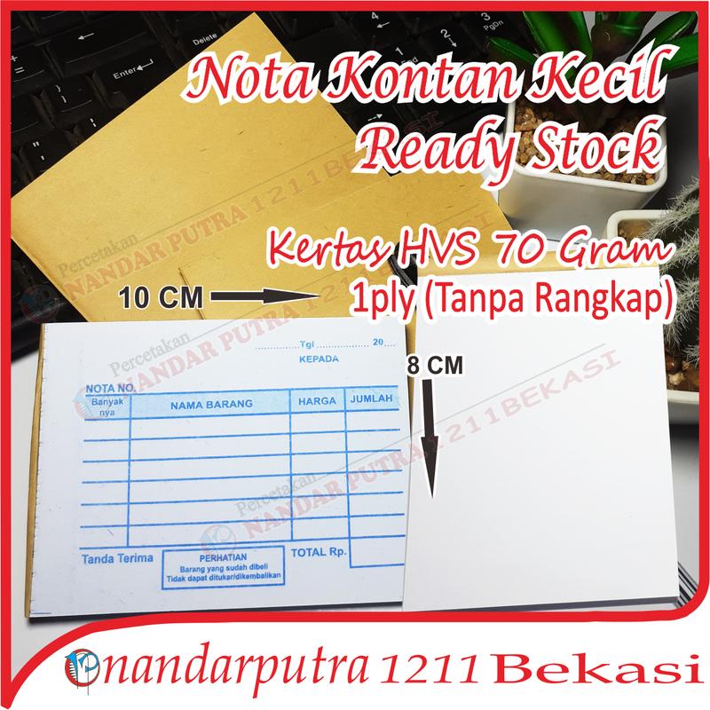 NOTA KONTAN HVS KECIL 1/8 F / NOTA KOSONGAN HVS 1/8 F/NOTA KONTAN ...