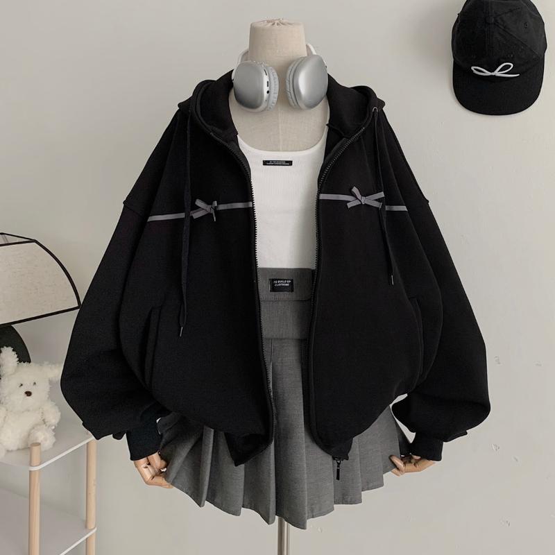 Áo khoác nữ form rộng chất vải 2 Da - Vải có độ dày vừa phải vải mềm, chất mát nhẹ PYJU 10786 - Jemcloset