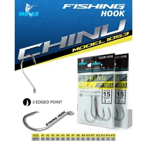 Kail Pancing INDIGO HOOK Chinu / Marusode (1053/1054) Perbungkus Murah