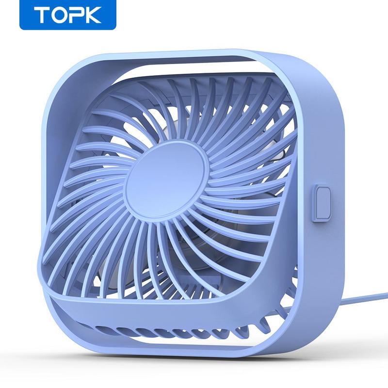 USB Powered Desk Fan, 360° Adjustable Angle Mini Fan, Portable 3 Wind Speeds Desktop Fan, Adjustment Table Fan For Home Office Car 5