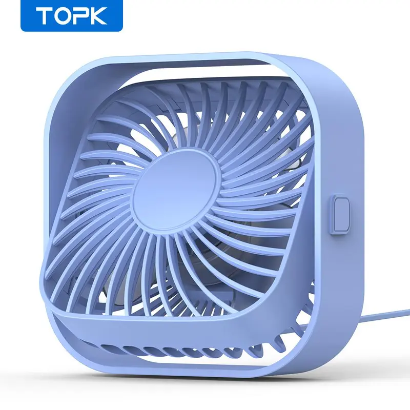 USB Powered Desk Fan, 360° Adjustable Angle Mini Fan, Portable 3 Wind Speeds Desktop Fan, Adjustment Table Fan For Home Office Car 5