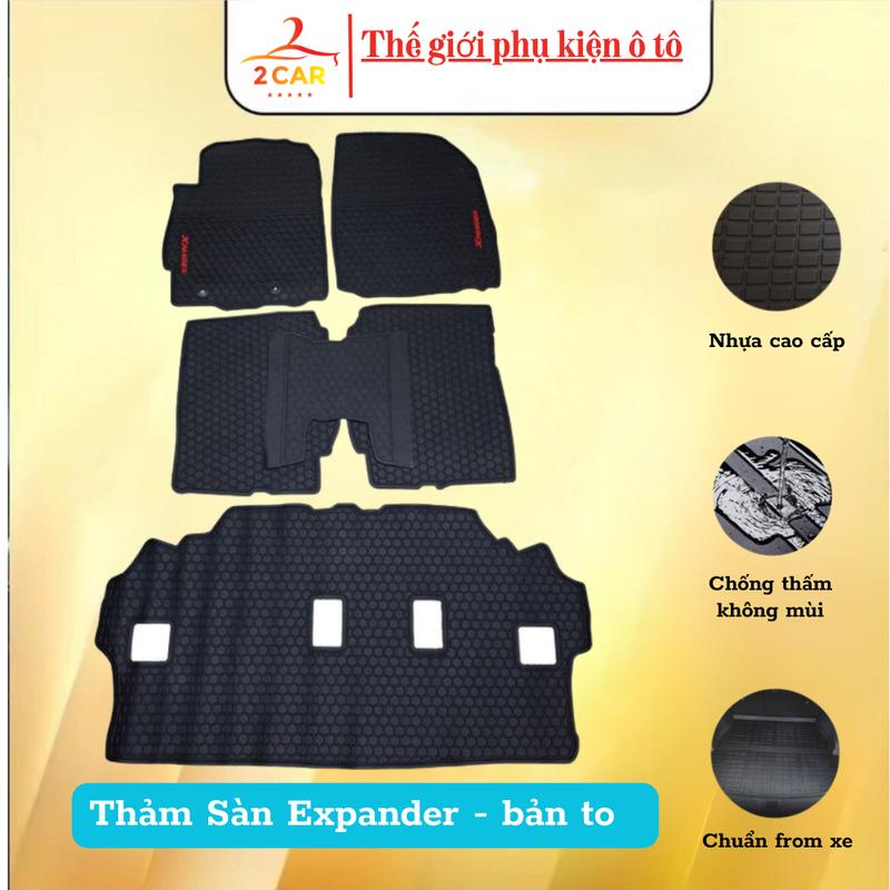 Thảm sàn, lót sàn xe Xpander chất liệu cao su tự nhiên cao cấp- BẢN GHẾ 3 TO- HL