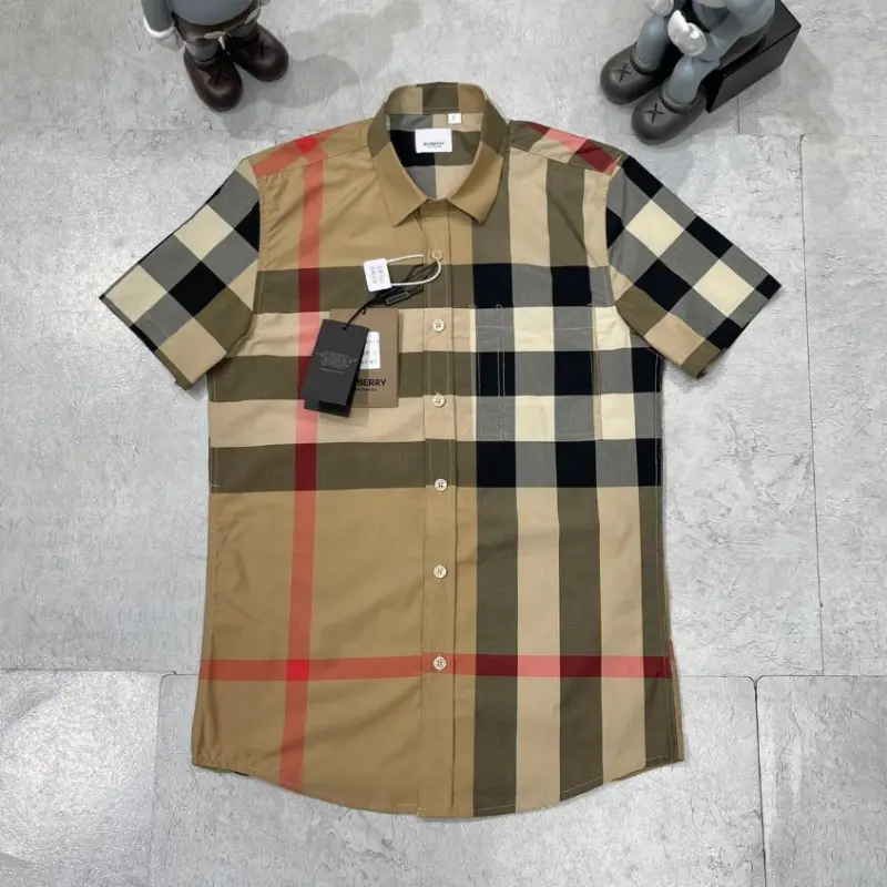 Áo sơ mi nam tay ngắn vải cottob cao cấp kẻ sọc kiểu BƠ RỜ mẫu mới sang trọng giá rẻ-KING77FASHION