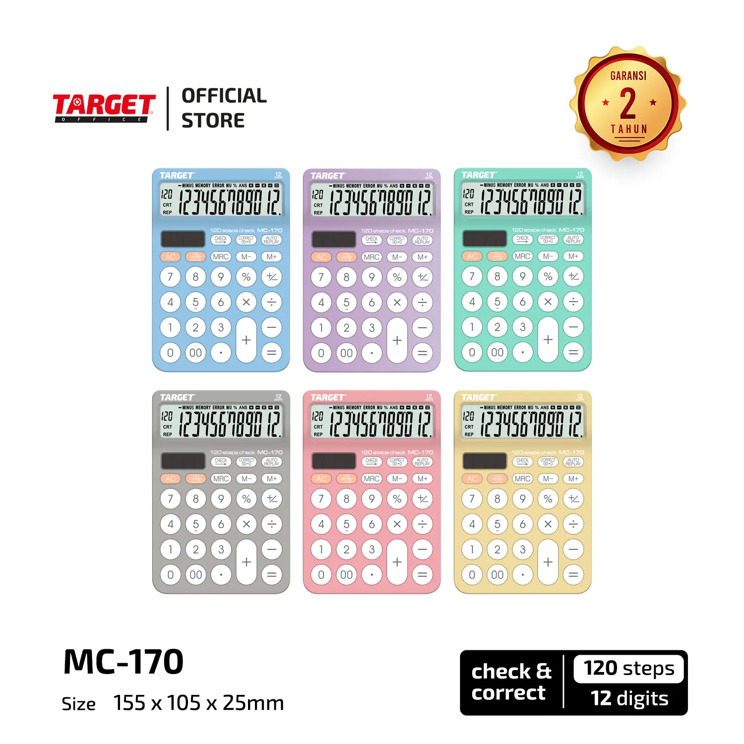 Target MC-170 - Desktop Calculator - 12 digit