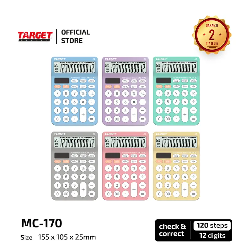 Target MC-170 - Desktop Calculator - 12 digit 0