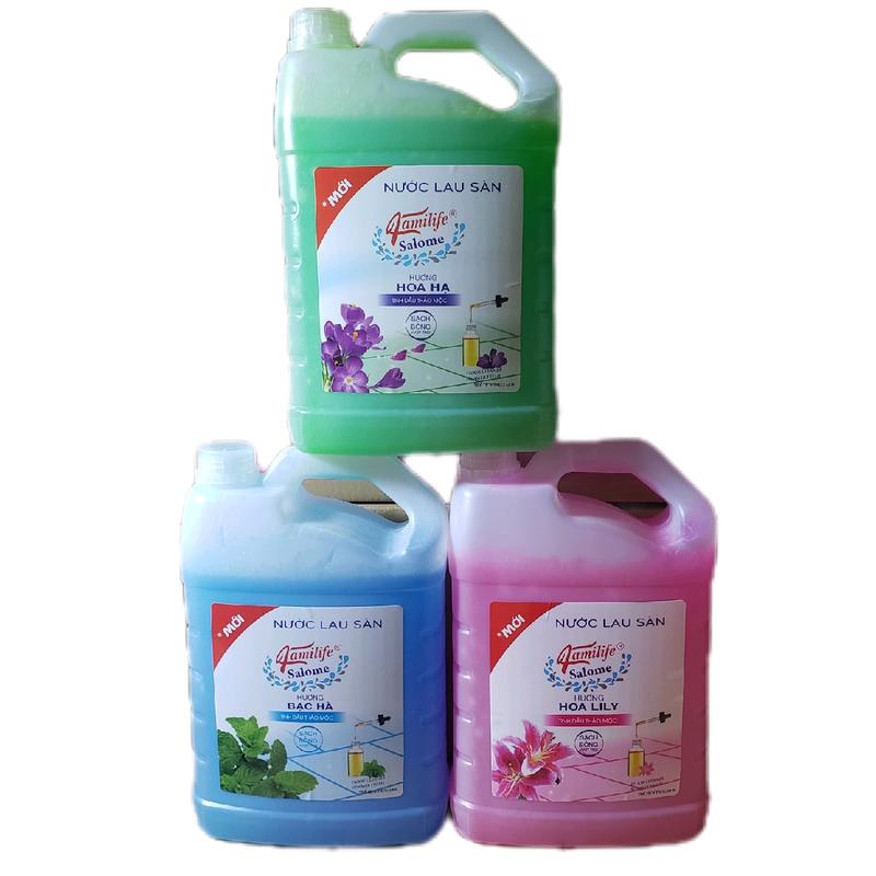 Nước Lau sàn Tinh dầu thảo mộc Familife 3.8kg Làm Sạch chai xịt nhà nuoc lausan